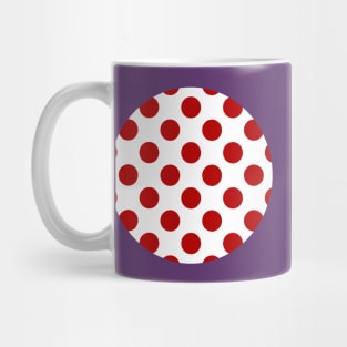 Lunares Rojos Fondo Blanco Estilo Flamenco Mug